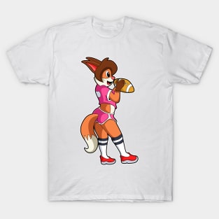 Fox at Football Sports T-Shirt